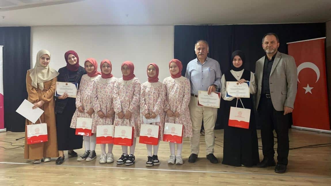 Arapça Etkinlik Yarışması, İmam Hatip Ortaokulu kategorisinde Arapça Şiir Okuma Yarışmasında il birincisi olduk.